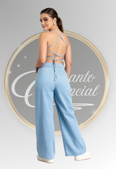 Enterizo Largo Celeste Atypical | Encanto Esencial