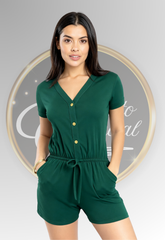 Enterizo Corto Verde MP | Encanto Esencial