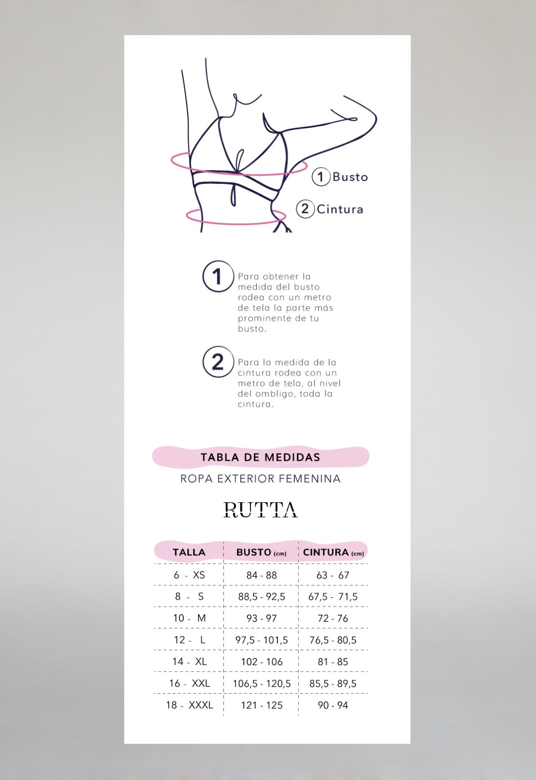 Guía de tallas